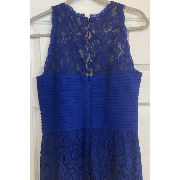 Tadashi Shoji Dress Sz 12 Blue Floor Length Mother of Bride/Groom Bridesmaid EUC - Picture 11 of 16